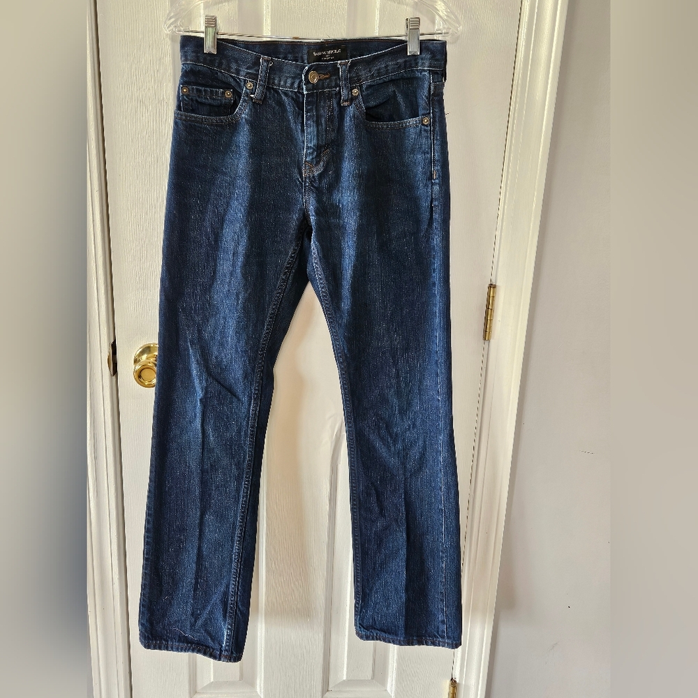 Banana Republic Blue Straight-Leg Jeans Timeless Design 28x32